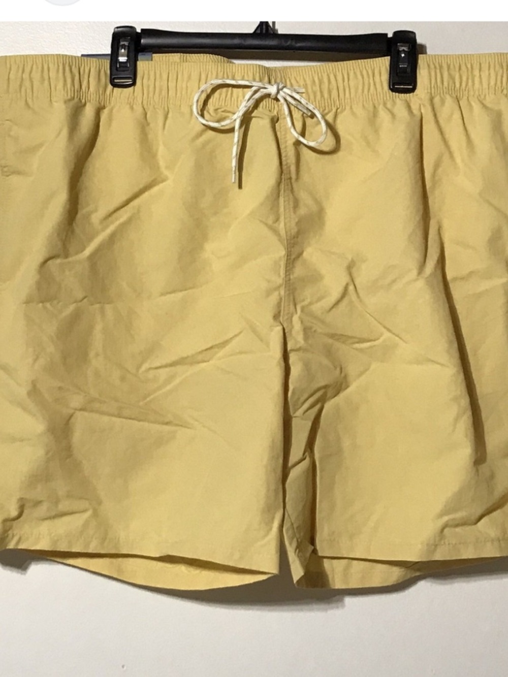 Goodfellow & Co Yellow Mesh-Lined Shorts with White Drawstring swim XXL